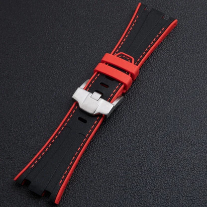 Nouveaux accessoires de montre pour Audemars Belt Piguet, bracelet AP bicolore en silicone liquide souple avec boucle à ardillon, montre-bracelet 28mm 26470
