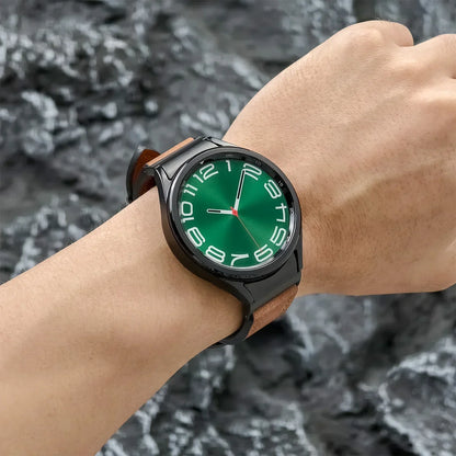 Bracelet en cuir sans écart pour Samsung Galaxy Watch 7 6 5 4 40mm 44mm 6 classique 43mm 47mm Bracelet de montre pour Galaxy Watch 5Pro 45mm