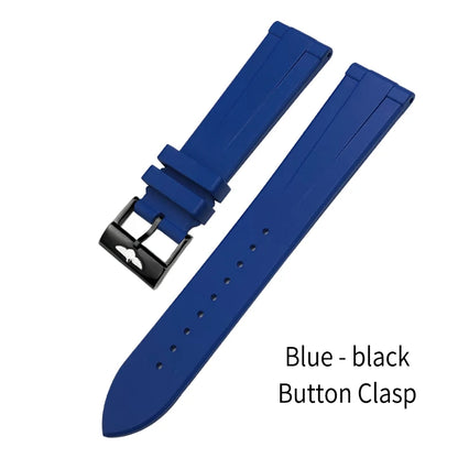 Bracelet de montre en caoutchouc fluoré FKM à dégagement rapide, 21mm 22mm, pour Breitling Navitimer Avenger Superocean, bracelet de montre souple coloré