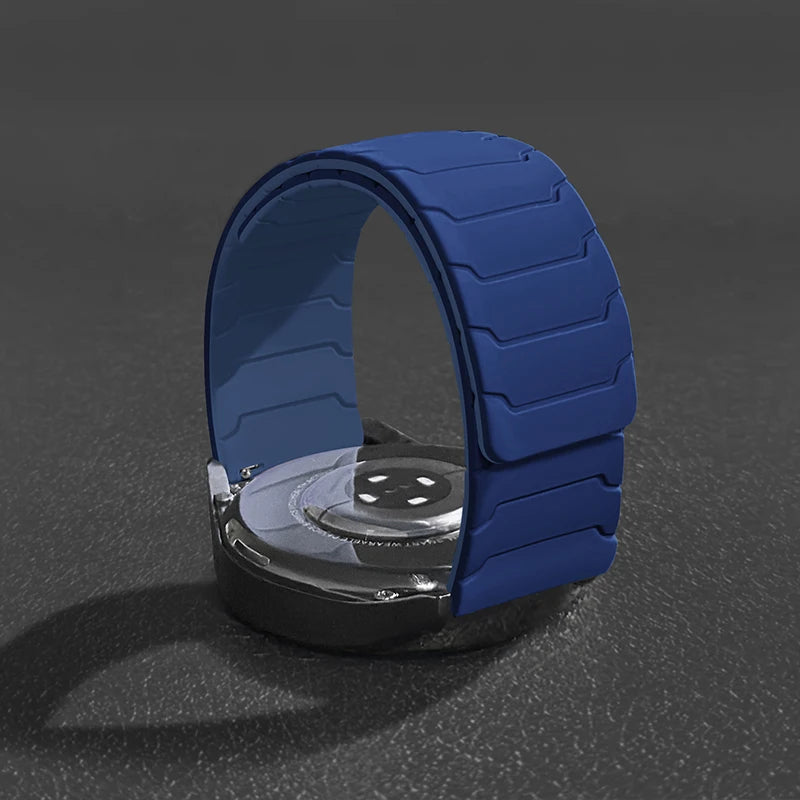 Magnetic Strap for Samsung Galaxy Watch 7 6 5 4 3, Silicone Band for Huawei Watch GT5/4/3Pro Redmi Watch 5 3 Active Lite 20 22mm