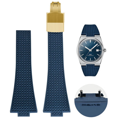 CTS Rubber strap for TISSOT PRX Powermatic 35mm 40mm 11mm 12mm Quick Release Spring Bar Watch Straps FKM Black Navy