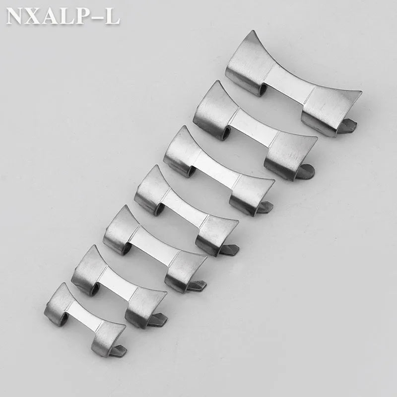Maglie finali curve per Seiko SKX007 009, connettore adattatore in acciaio inossidabile Rolex, accessori per orologi 12/14/16/18/19/20/22mm, 2 pezzi