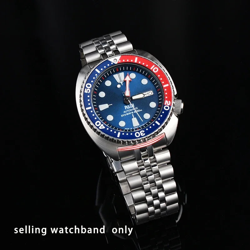 Bracelet en acier inoxydable massif pour montre Seiko, série abalone turtle srpa21 srp777 srpc25 srp773, bracelet de montre 22mm