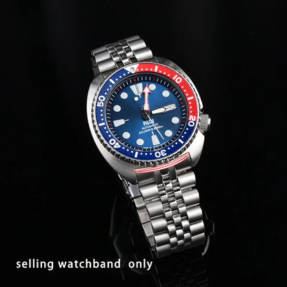 Bracelet en acier inoxydable massif pour montre Seiko, série abalone turtle srpa21 srp777 srpc25 srp773, bracelet de montre 22mm