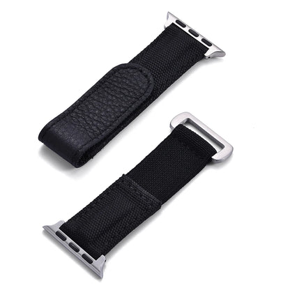 Cinturino Solo Loop in nylon intrecciato per Apple Watch 45mm Ultra 2 49mm 38mm 44mm 40 41mm 42mm, cinturino in pelle per serie 10 9 8 7 5 SE
