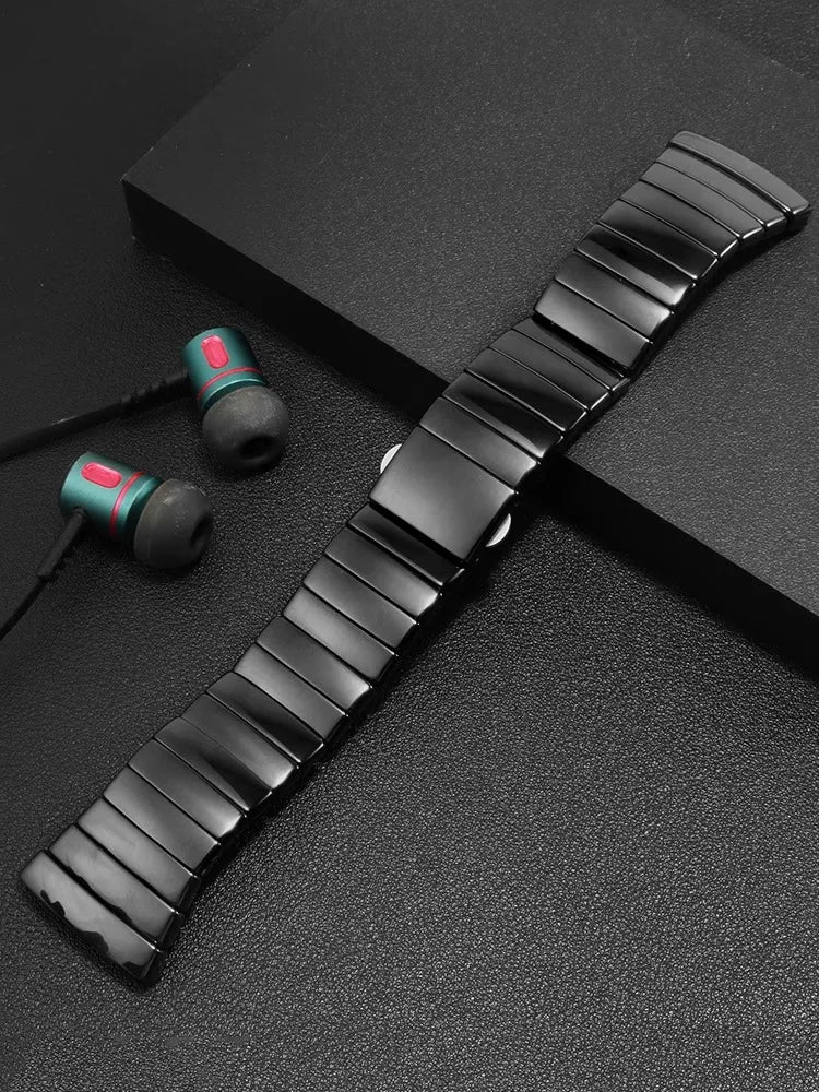 Black Ceramic Watch Strap for Men and Women, Watchband, Watch Chain, Rado Sintra Series, High Quality, 17mm, 26mm, 29mm