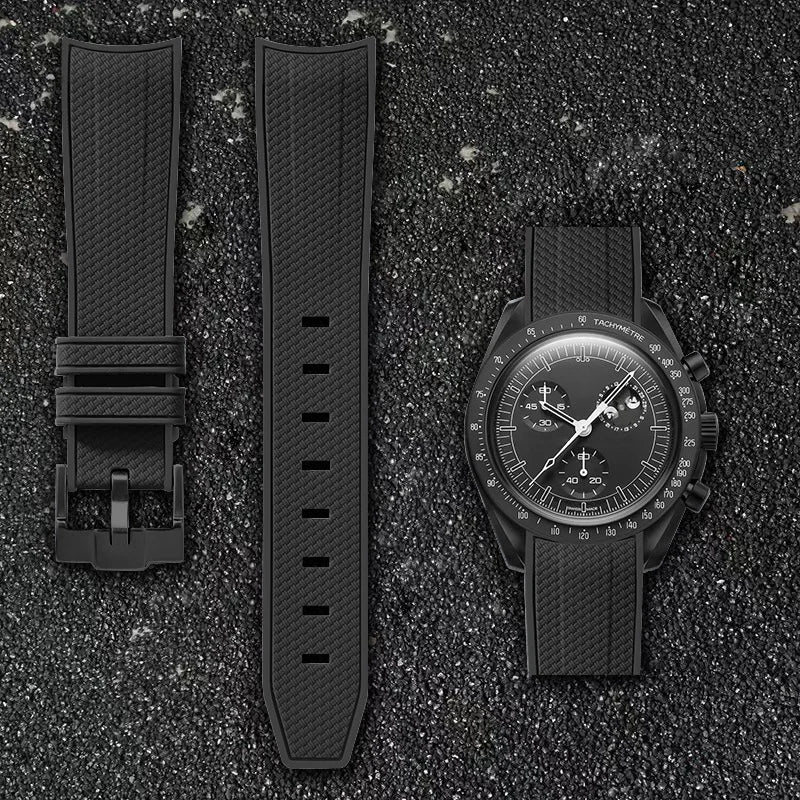 Cinturino per orologio da 20 mm per Omega x Swatch MoonSwatch - Gomma / Curvo / Sgancio rapido - 1 pezzo