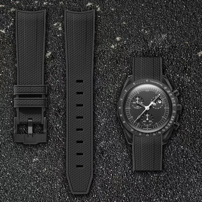 Cinturino per orologio da 20 mm per Omega x Swatch MoonSwatch - Gomma / Curvo / Sgancio rapido - 1 pezzo