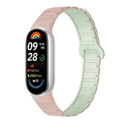 Bracelet magnétique en silicone pour Xiaomi Mi Band 10, 9, 8 – Accessoire de montre de sport
