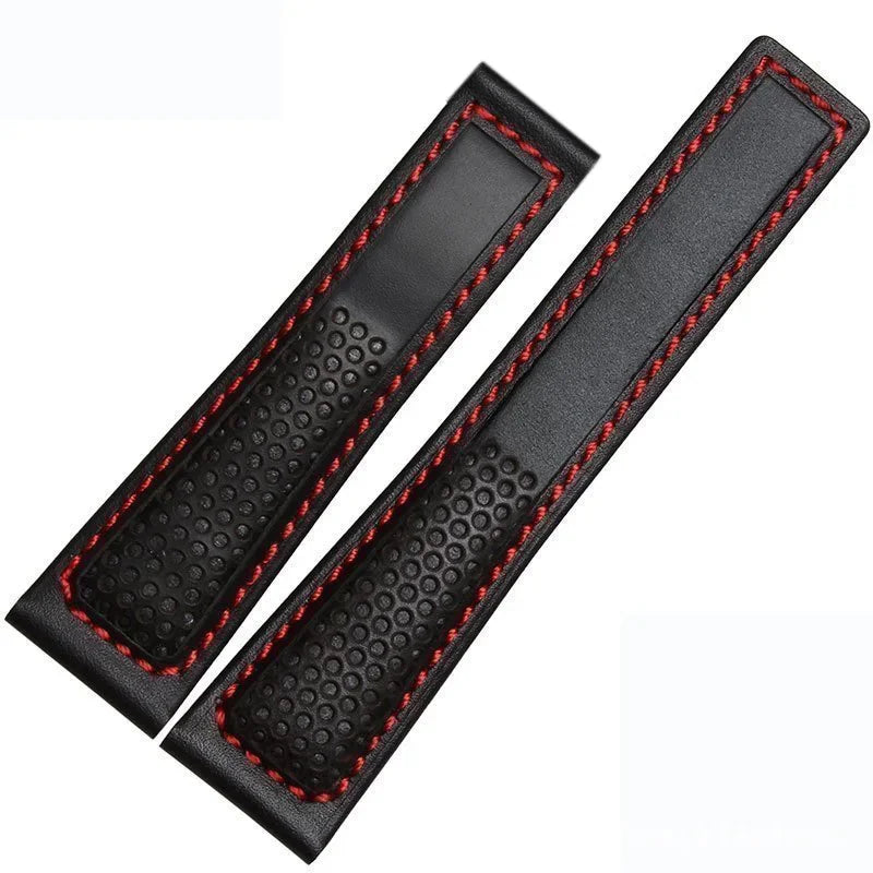 OZE - Racing leather watch strap for Tag Heuer Carrera - Monaco F1, 3/4, 22mm