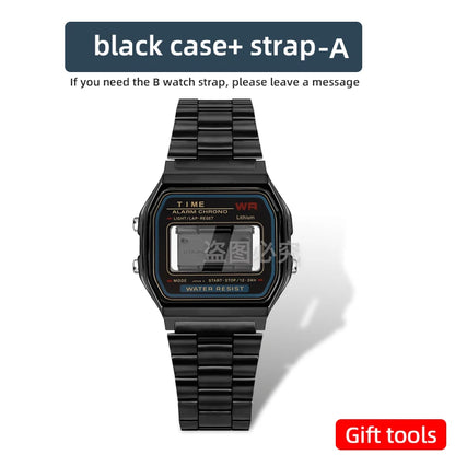 A158 169 Cassa in metallo Bracciale in acciaio inossidabile da 18mm per Caiso a159 a158 argento/nero/oro Cornice in vetro Uomo Donna Mod kit parte