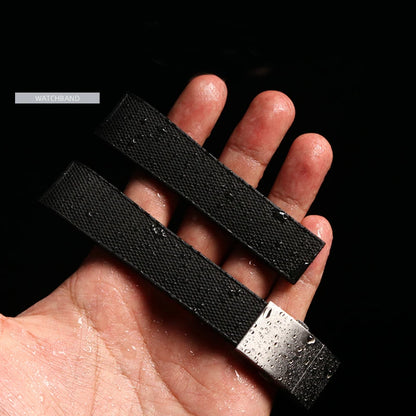 Rubber and silicone watch strap, 21mm, for Longines, Quest, Hydroquest, L3, waterproof belt, folding buckle, accessories