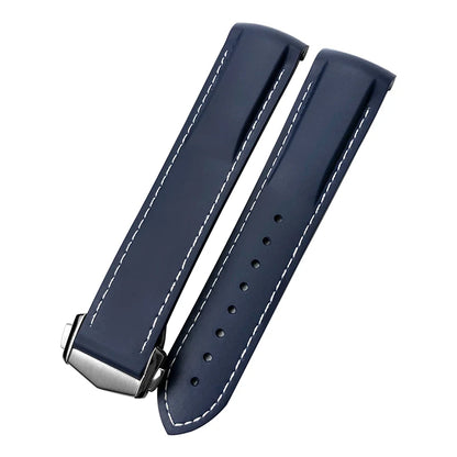 Bracelet de montre en caoutchouc et Silicone, 20mm 22mm, 19mm 21mm, pour montre Omega Seamaster 300 Planet Ocean, Longines Seiko SKX 007
