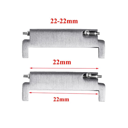 1 paire d'adaptateurs de bracelet de montre 18mm à 20mm, 22mm, 20mm à 18/20/22mm, 22mm à 22mm, connecteurs à broches à dégagement rapide, accessoires de montre