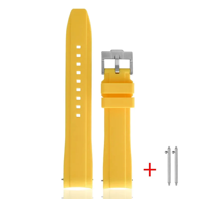 Cinturino in gomma TPU per Omega X Swatch MoonSwatch, ad ansa curva, in silicone, a sgancio rapido, da 20 mm, per cinturino per orologio planetario Snoopy