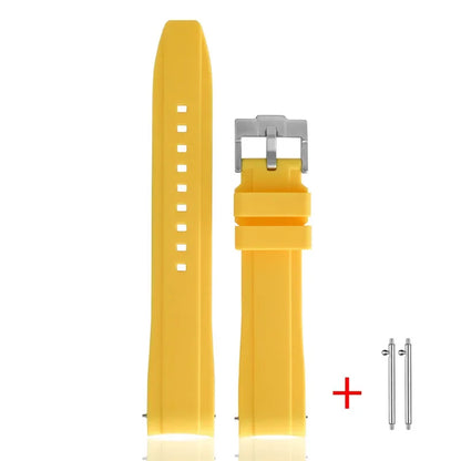 Cinturino in gomma TPU per Omega X Swatch MoonSwatch, ad ansa curva, in silicone, a sgancio rapido, da 20 mm, per cinturino per orologio planetario Snoopy
