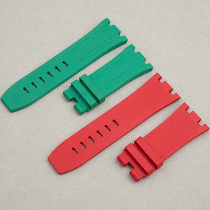 Bracelet de montre en caoutchouc FKM souple de 28mm, adapté au bracelet de montre AP Audemars Piguet, cadran de 42mm, boucle à ardillon 15703 15710