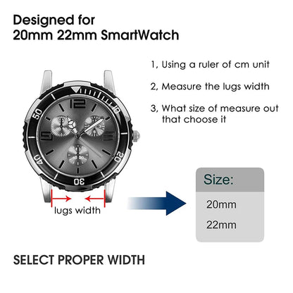Bracelet à boucle en Nylon pour Amazfit Bip 6/5/GTS 4/3/2/2e/Mini/GTR 42mm/47mm/GTR 4/3 Pro Sport, 20mm/22mm, 2 bandes