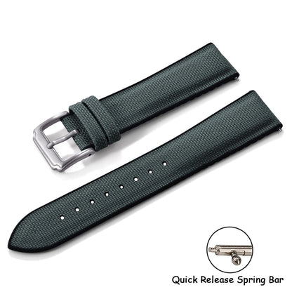 Bracelet de montre en tissu voile de qualité 18/19/ 20/21/22mm, en caoutchouc de Silicone, en Nylon, en tissu à dégagement rapide, ceinture universelle