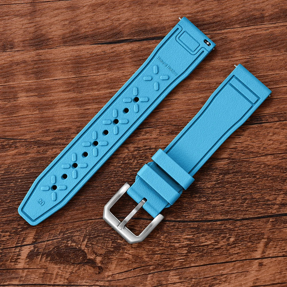 Bracelet en caoutchouc FKM 20mm 21mm 22mm pour montre IWC PILOT Portugal PORTOFINO, bracelet de plongée à libération rapide, montre connectée pour Huawei