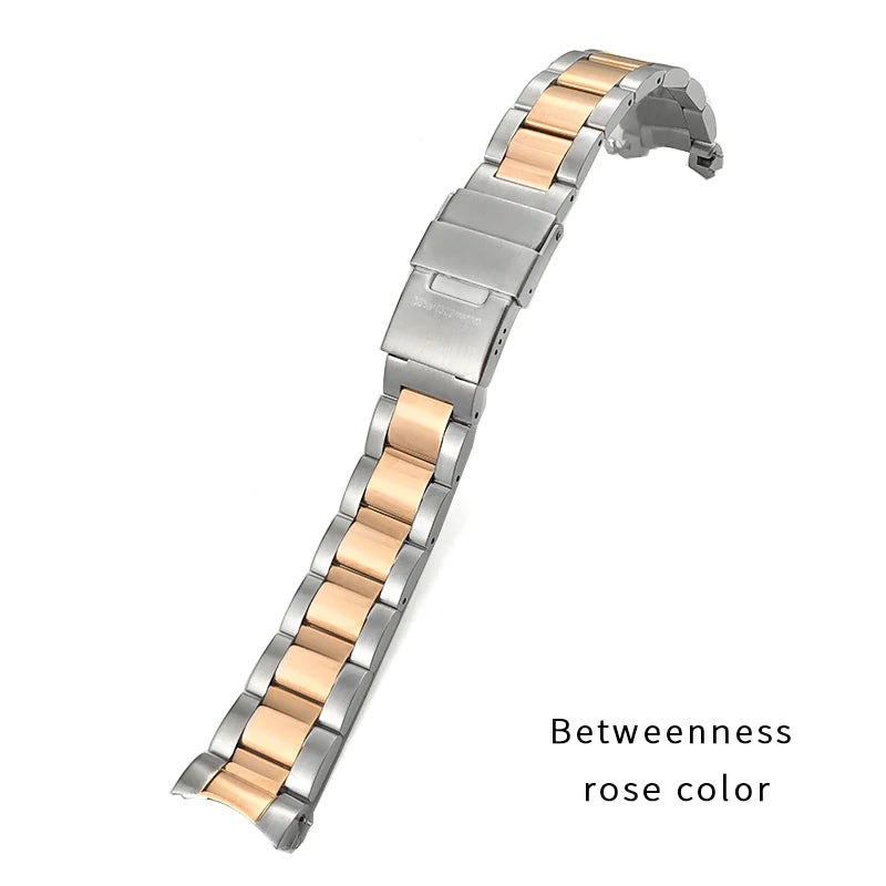 Bracelet de montre en acier inoxydable de qualité, 21mm 19mm 22mm, pour montre Longines L3 HydroConquest L3.782.4 781, extrémité incurvée, bracelet en métal massif