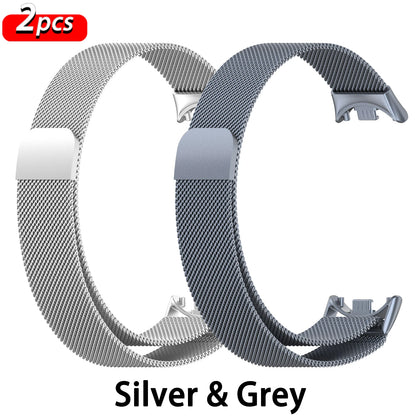 Bracelet Milanese Loop en Acier Inoxydable pour Xiaomi Mi Band 10 9 8 NFC – Accessoires pour Bracelets Connectés Xiaomi Mi Band 10 9 8