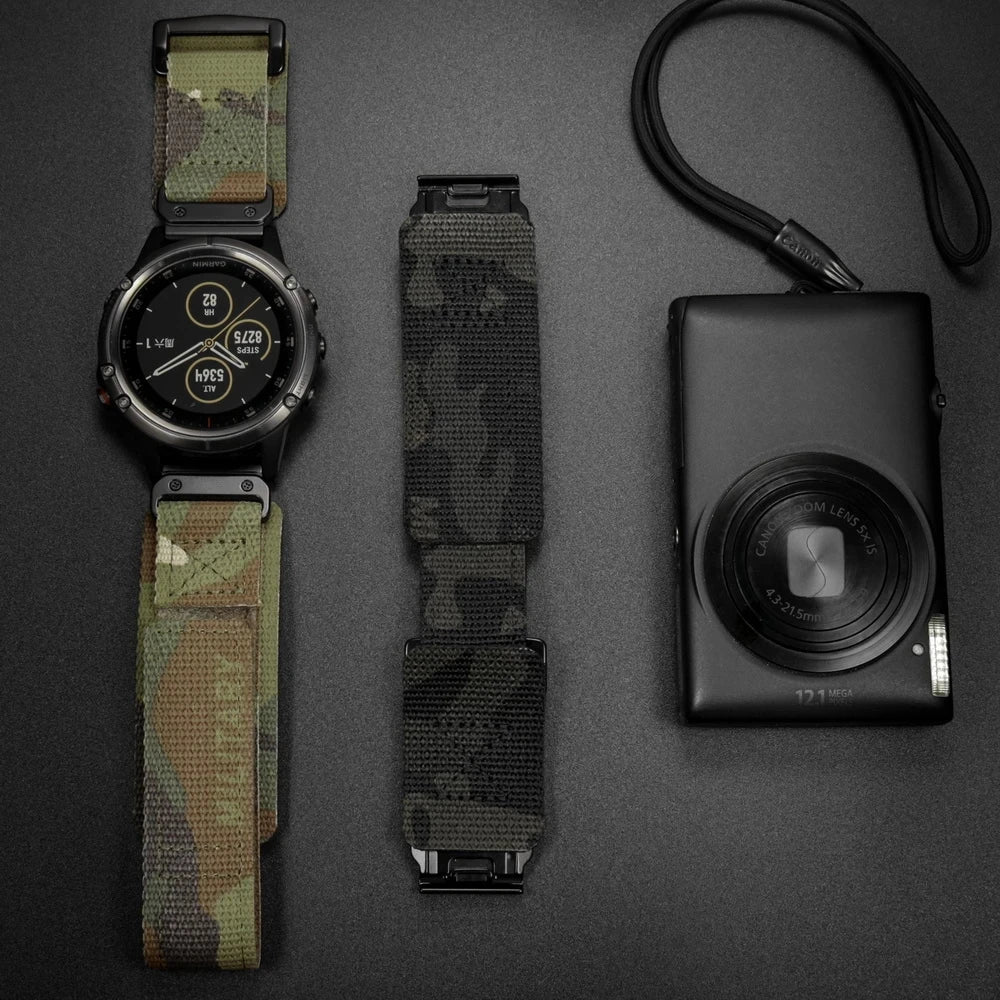Cinturino HEMSUT per Garmin Fenix8 7 6 in nylon Quickfit 20 22 26mm, cinturino sportivo compatibile con EPIX /MK3 /Tactix