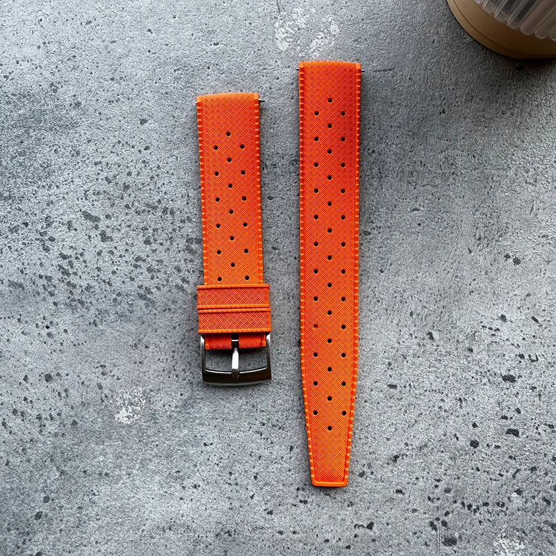 Offerta speciale cinturino in gomma a sgancio rapido 20mm 22mm, cinturino per orologio intelligente sportivo alla moda FKM per Omega Seiko Moonswatch
