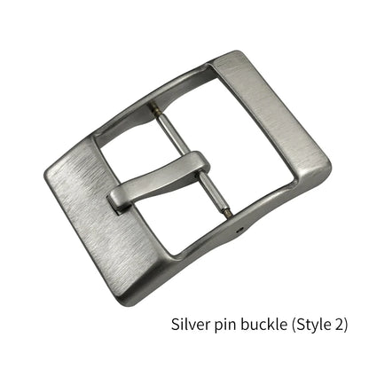Fibbia deployante in metallo massiccio in acciaio inossidabile, per braccialetto Breitling, chiusura pieghevole, pulsante a farfalla 18mm 20mm, nero argento