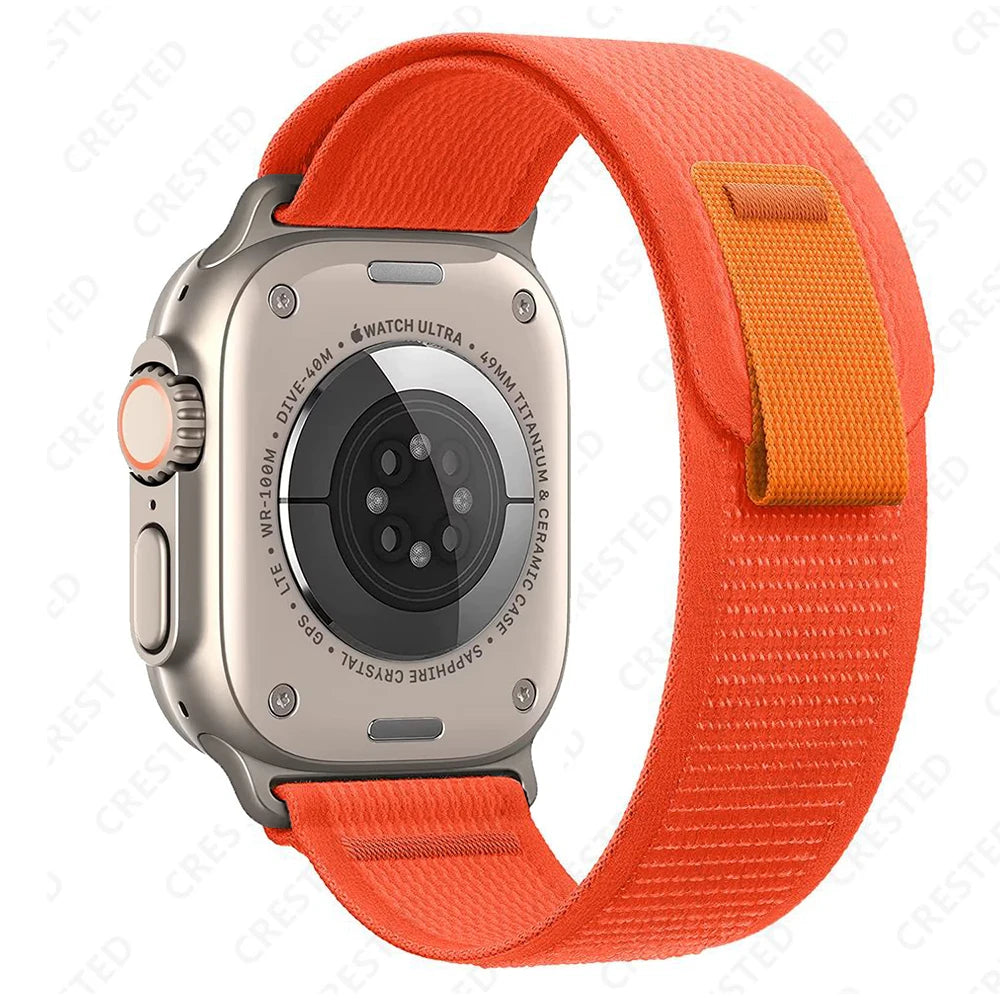 适用于 Apple Watch Ultra 3 2 的 Trail 回环式表带，49mm 46mm 44mm 45mm 40mm 41mm 42mm，兼容 iWatch 系列 11 10 SE 9 8 7 的表带 Correa