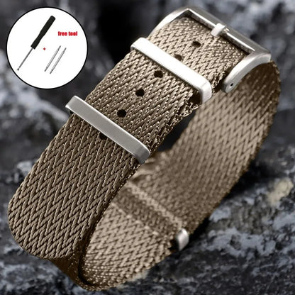 Cinturino NATO in nylon intrecciato - Per uomo e donna