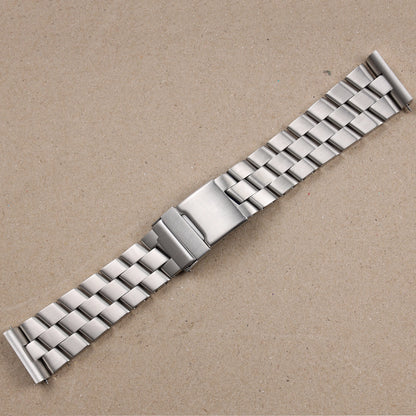 Cinturino per orologio in acciaio inossidabile massiccio spazzolato lucido argento 24mm per Breitling Super Ocean Avenger, bracciale in metallo da uomo