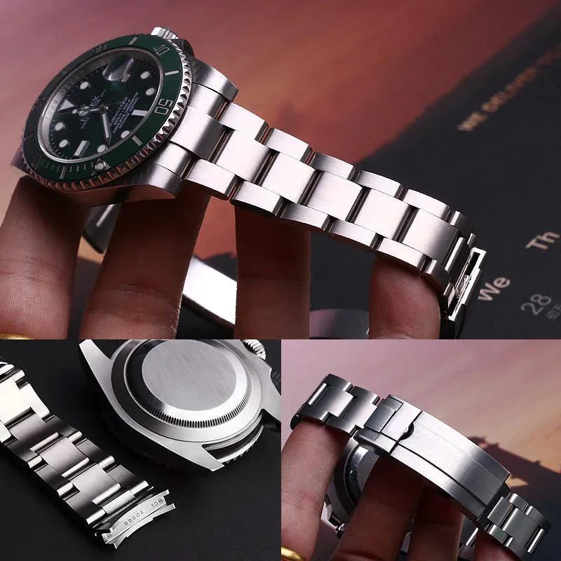 Bracelet de montre pour Rolex DAYTONA GMT SUBMARINER, accessoires de montre, Bracelet en métal, chaîne de montre en acier inoxydable 904, 20mm 21mm