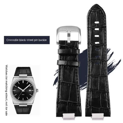 Pour Tissot 1853 Super Player PRX série T137.410/T137.407 bracelet de montre en cuir véritable T137 bracelet de montre en cuir surélevé pour hommes 12mm