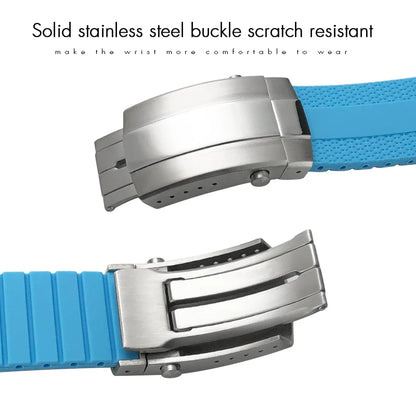 Bracelet de montre en caoutchouc souple, 20mm 21mm 22mm, adapté à Breitling Superocean Avenger Heritage, blanc, noir, Orange, outils de bracelet de montre en Silicone souple