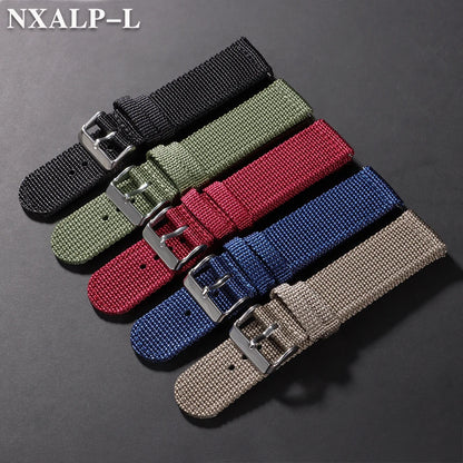 18mm 20mm 22mm 24mm Nylon Sport Watch Strap, Quick Release Woven Bracelet for Men and Women, Universal Military Sport Band