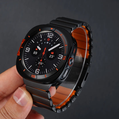 Titanium Magnetic Bracelet + Metal Protective Case for Samsung Galaxy Watch Ultra 47mm