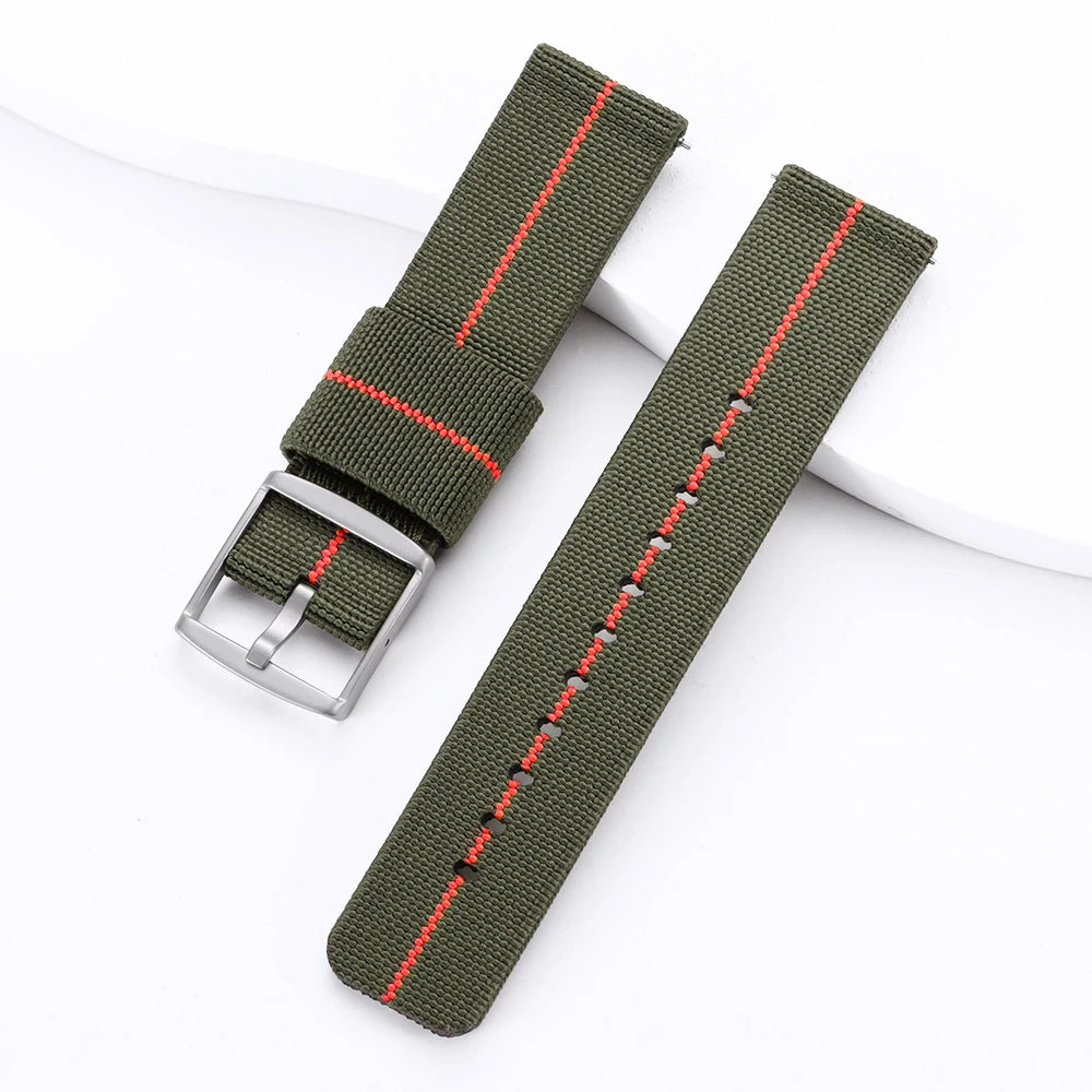 Cinturino per orologio in nylon a sgancio rapido, nero, verde, blu, 20mm, per orologi Omega, cinturino sportivo in tela per uomo e donna