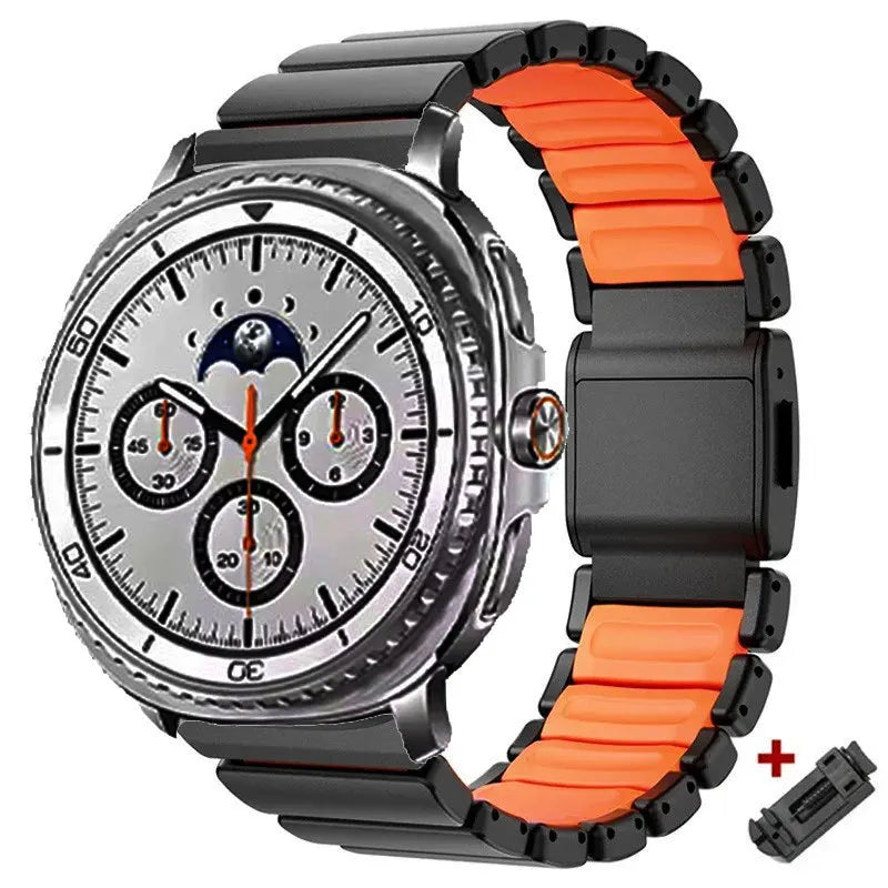 Metal Bracelet for Samsung Galaxy Watch 8 40mm 44mm 8 Classic 46mm, Magnetic Buckle Strap for Galaxy Watch 7 Ultra 2025 47mm