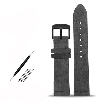 Cinturino in vera pelle per orologio Tissot SeAT M, camoscio amichevole, cinturino per orologio Citizen, cinturino morbido, verde, nero, marrone, grigio, 16mm, 18mm, 20mm, 22mm