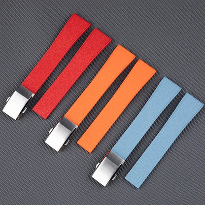 Bracelet de montre en caoutchouc fluoré FKM à texture pixel, 18/19/20/21/22mm, CTS, pour plongée traditionnelle, pour hommes et femmes