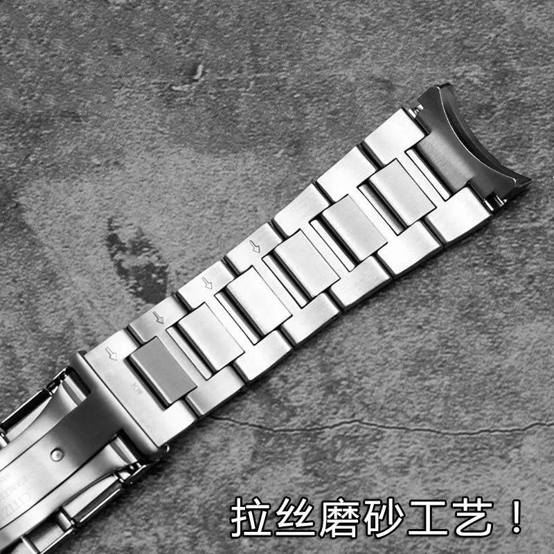 Per Citizen Sky Eagle Blue Angel AT8020 seconda e terza generazione CB5848 JY8078 cinturino in metallo bracciale 20mm 22mm