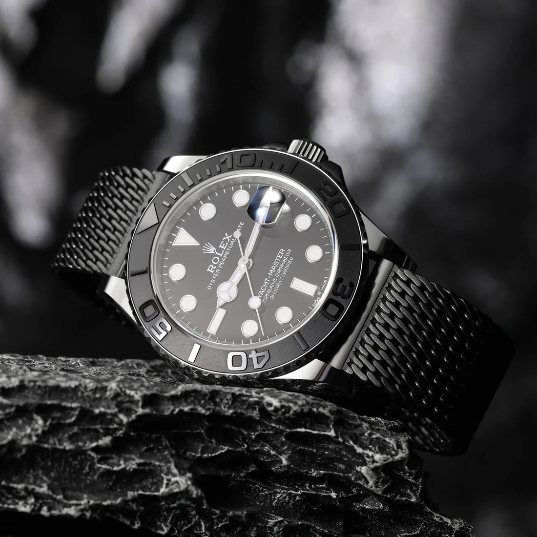 Bracelet de montre de luxe SION L en acier inoxydable brossé, bracelet en maille milanaise, accessoires de montre pour Rolex IWC OMEGA