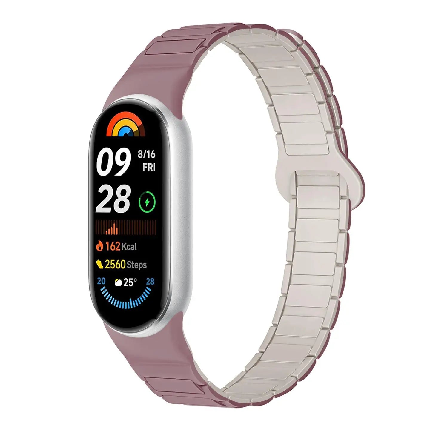 Bracelet magnétique en silicone pour Xiaomi Mi Band 10, 9, 8 – Accessoire de montre de sport