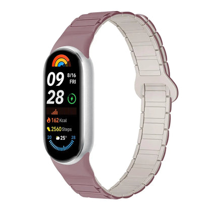 Bracelet magnétique en silicone pour Xiaomi Mi Band 10, 9, 8 – Accessoire de montre de sport