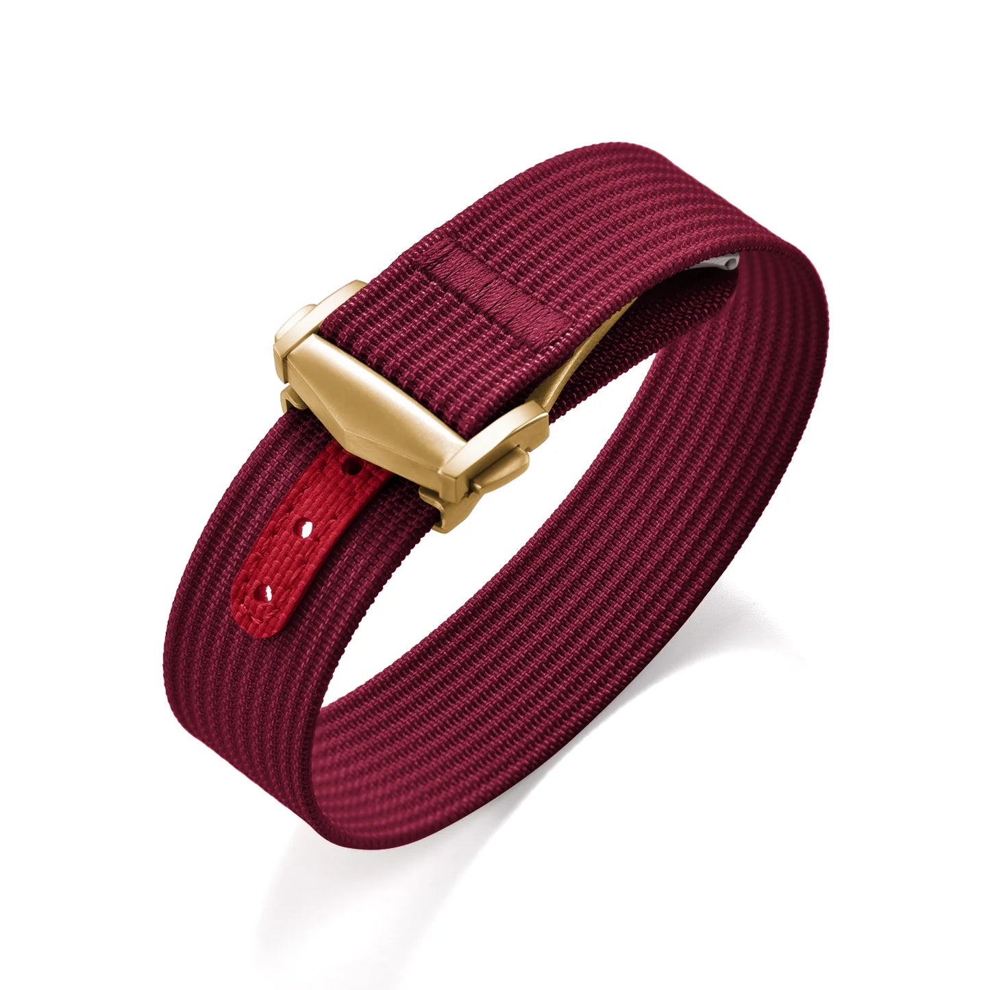 Bracelet de montre en nylon côtelé Omega avec fermoir déployant 18mm 20mm 22mm, bracelet sport en caoutchouc FKM pour Swatch MoonSwatch