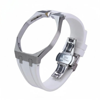Kit de modification de bracelet en silicone et boîtier de montre en acier inoxydable pour Swatch X AP Royal Pop Pocket Changer, accessoires personnalisés pour montre