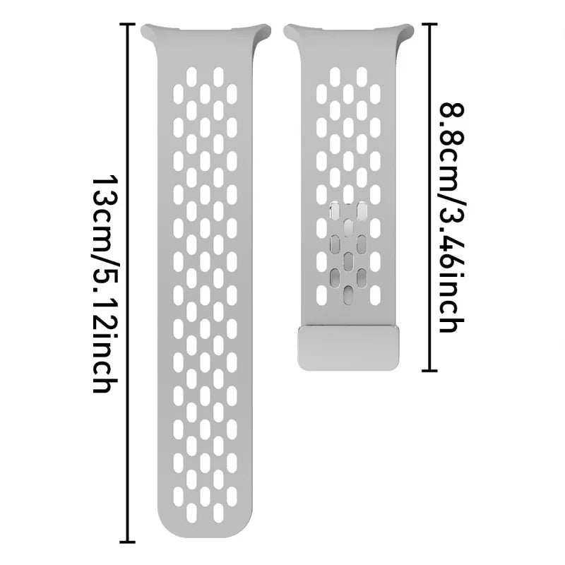 Magnetic Folding Buckle Bracelet for Samsung Watch, Ultra Metal Beads Replacement, Breath-Air Fitness Watch Accessory