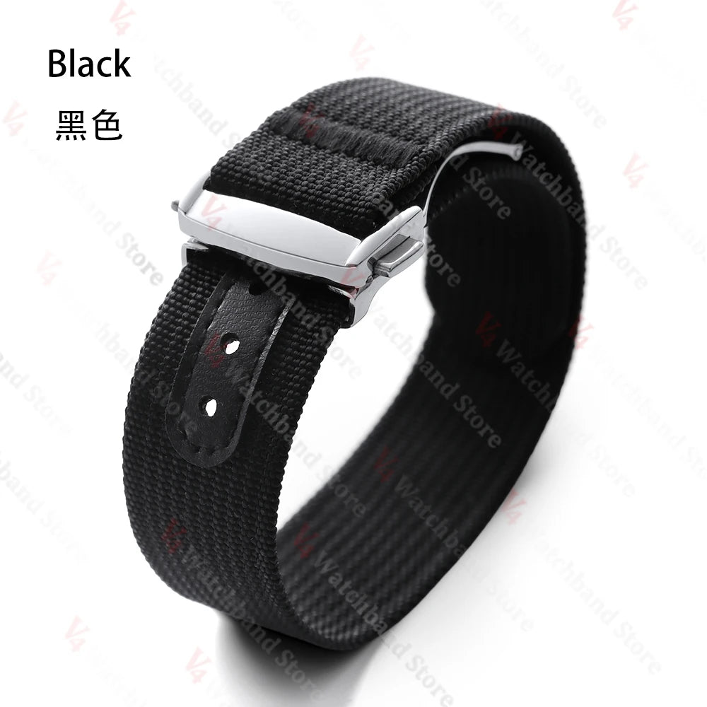 Bracelet de montre en Nylon de 20mm pour Seiko pour sangles à boucle Tudor Bracelet de montre pour Omega hommes Sport militaire Bracelet de fixation étanche