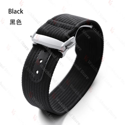 Bracelet de montre en Nylon de 20mm pour Seiko pour sangles à boucle Tudor Bracelet de montre pour Omega hommes Sport militaire Bracelet de fixation étanche